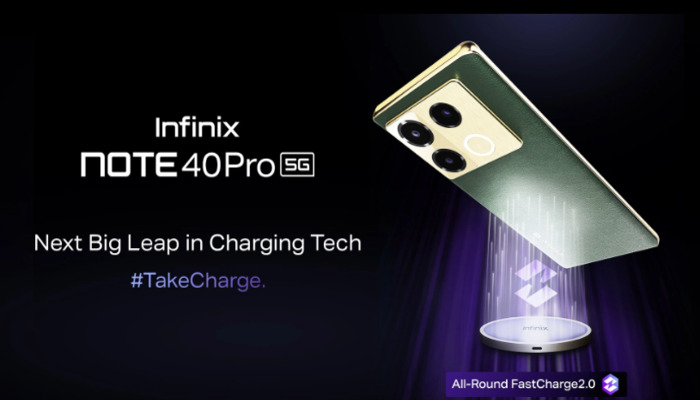 An undated Infinix Note 40 Pro. — Infinix