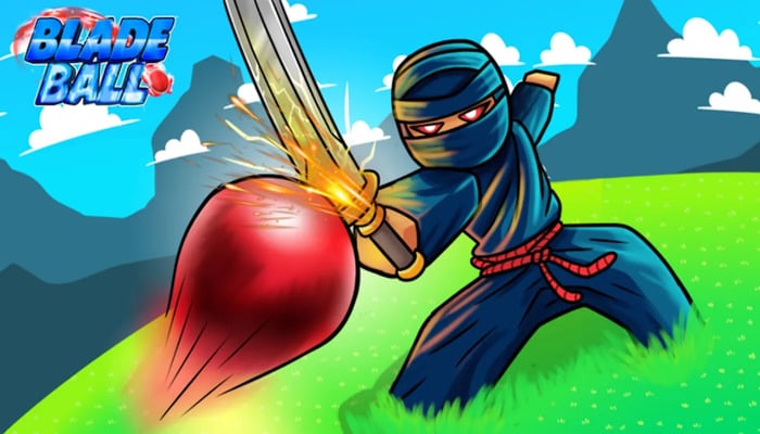 An undated image of the Roblox Blade Ball poster. — Roblox