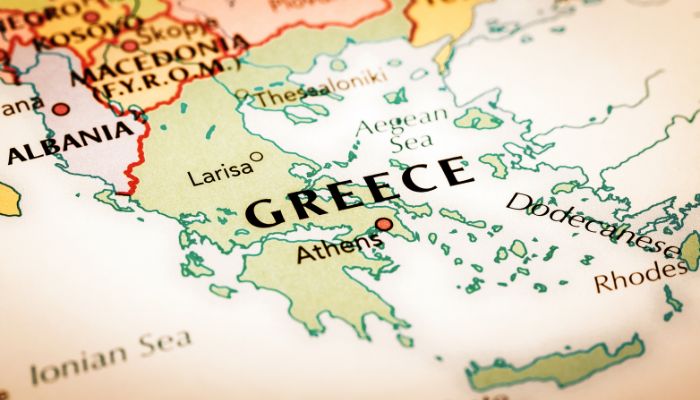 An undated image of Greece map. — Canva
