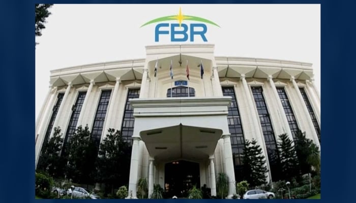 This image released on March 3, 2022, shows the FBR building. — Facebook/Federal Board of Revenue/ Canva