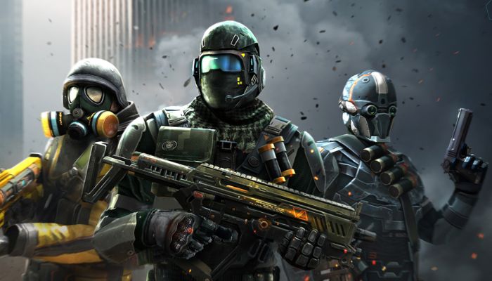 An undated image of Modern Combat 5 poster. — Gameloft