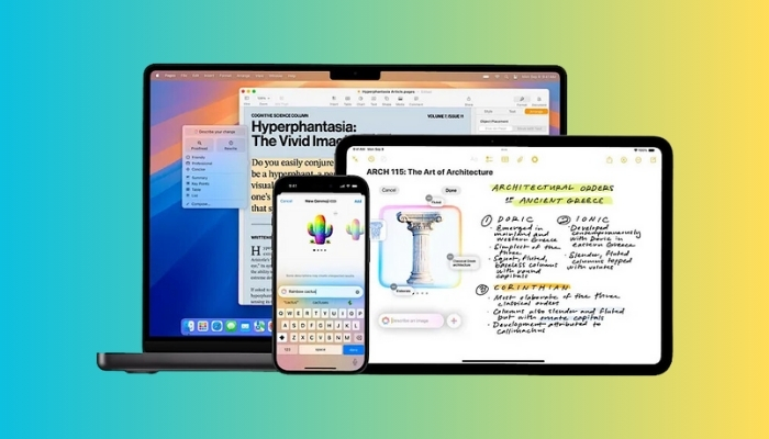 An undated image of iOS 18.2. — Apple/Canva