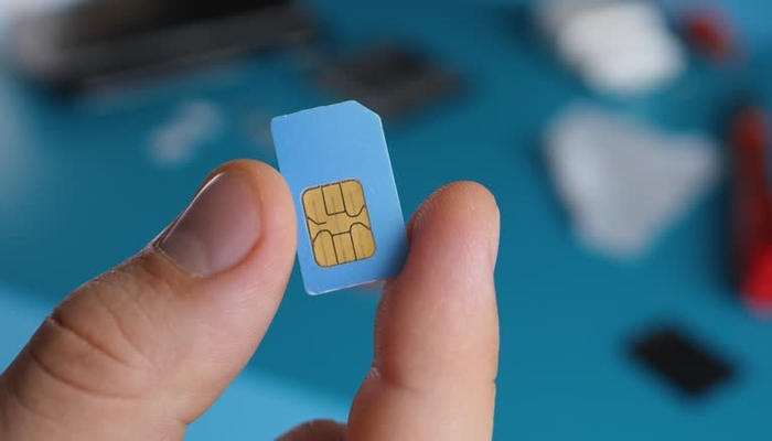 An undated image of a SIM card. — iStock