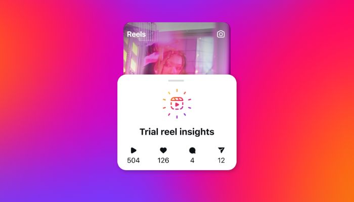 An undated image of Instagram trial reel feature. — Meta