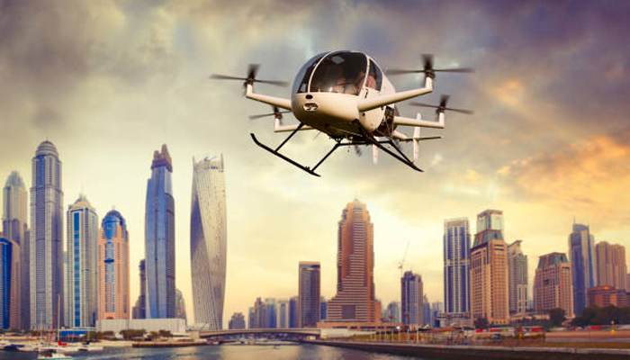 An undated image of flying taxi. — iStock