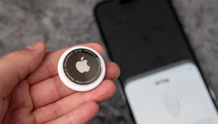 An undated image of Apple AirTag. — Depositphotos