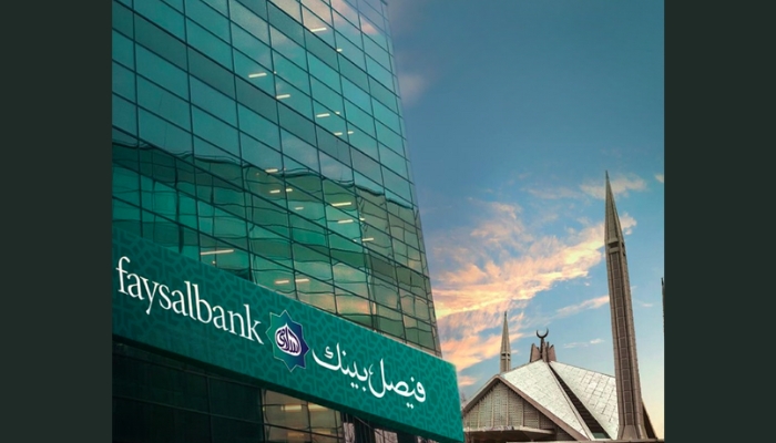 A screenshot of Faysalbank bank. — Screenshot/ @Faysalbanklimited/ Instagram/ Canva