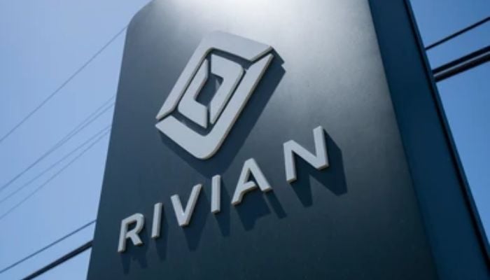 An undated image of Rivian logo. — Shutterstock