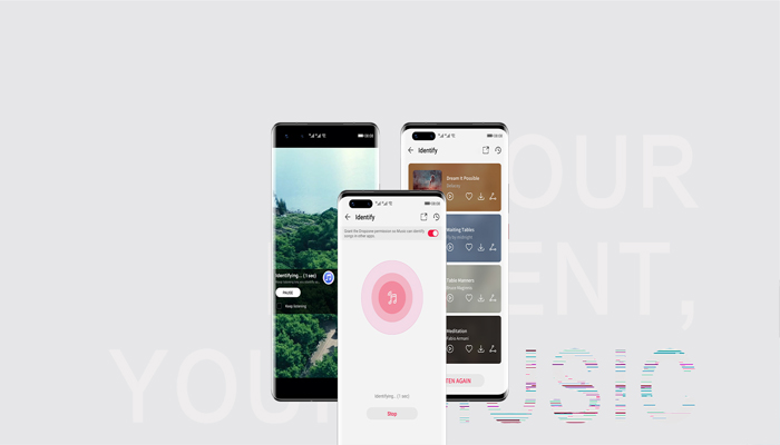 An undated image of Huawei song recognition feature. — Consumer Huawei
