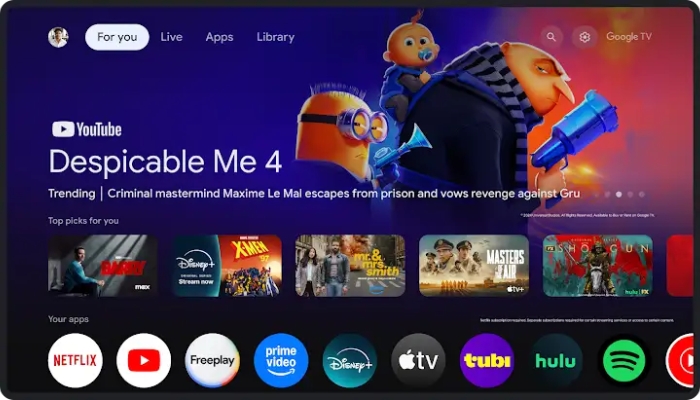 An undated image of Google TV. — tv.google