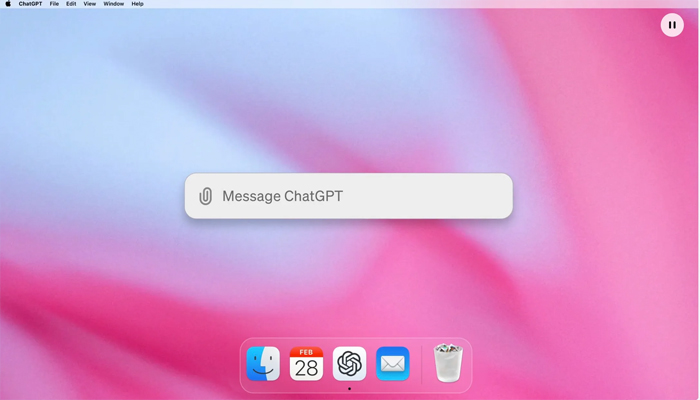 An undated image showing ChatGPT interface on Apple mac. — OpenAI