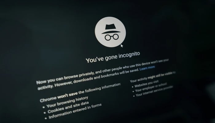 An undated image of incognito mode interface. — Shutter Stock