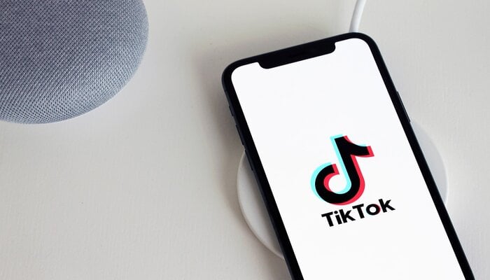 An undated image of TikTok logo displayed on a phone screen. — Pixabay