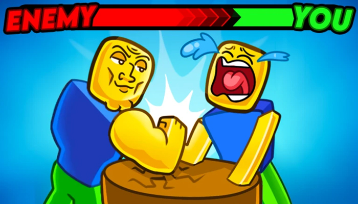 An undated image of Roblox Arm Wrestle Simulator. — Roblox