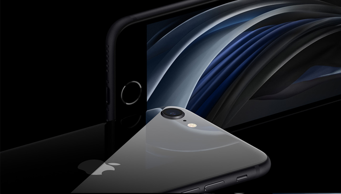 An undated image of iPhone SE. — Apple