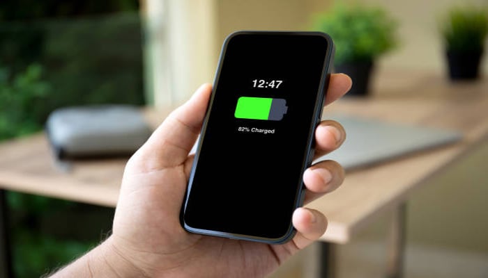 An undated image showing battery health on a iPhone. — iStock