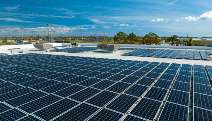 An undated image of solar panels. — iStock