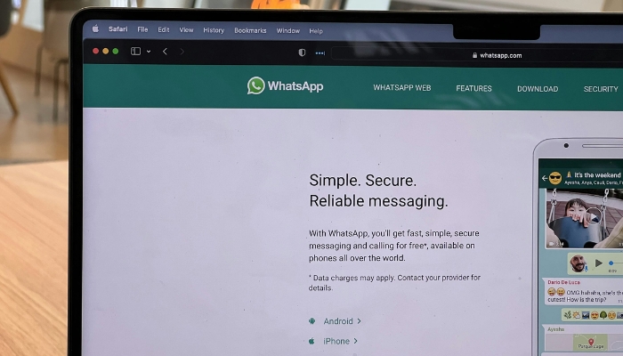 An undated image of WhatsApp Web. — Unsplash