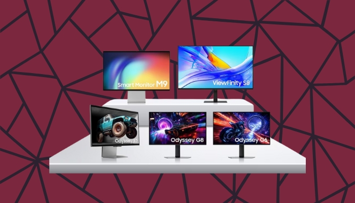 An undated image of Samsung next-gen monitors to unveil on CES 2025. — Samsung/ Canva