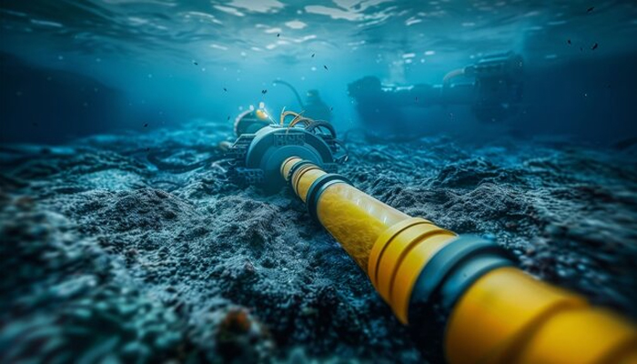 An undated image of network of undersea communication cables. — Adobe Stock