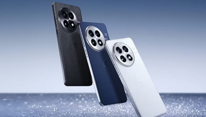 An undated image of OnePlus 13, displayed in various colour options. — OnePlus