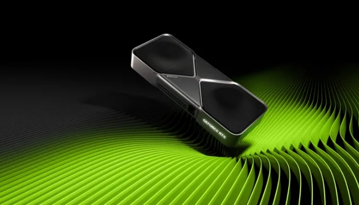 An undated image of Nvidia GeForce RTX 5000 series card. — Nvidia