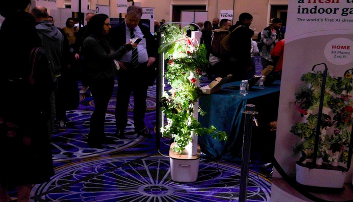 Gardyn, an indoor hydroponic garden, sits on display during Pepcom ahead of the Consumer Electronics Show (CES) in Las Vegas, Nevada on January 6, 2025. — AFP