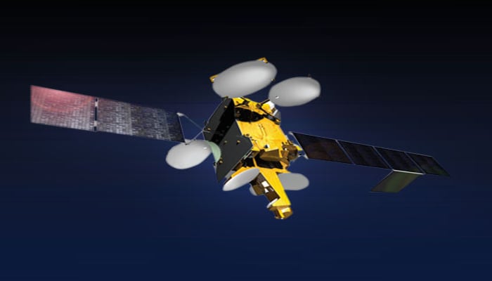 An undated image of PakSat-MM1 satellite. — SUPARCO