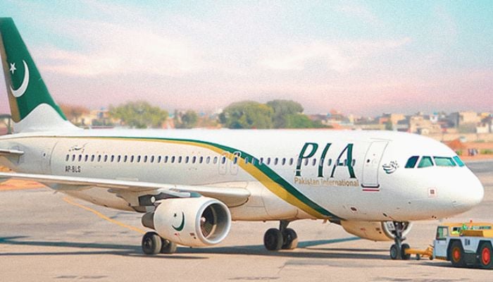 An undated image of PIA aircraft. — PIA