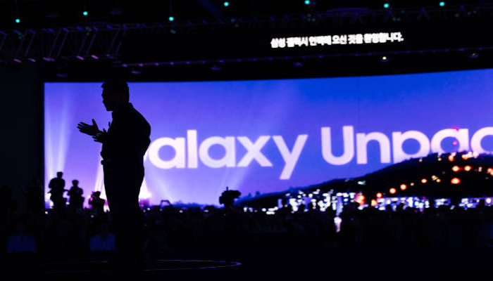An undated image of Samsung Galaxy Unpacked event. — Getty Images