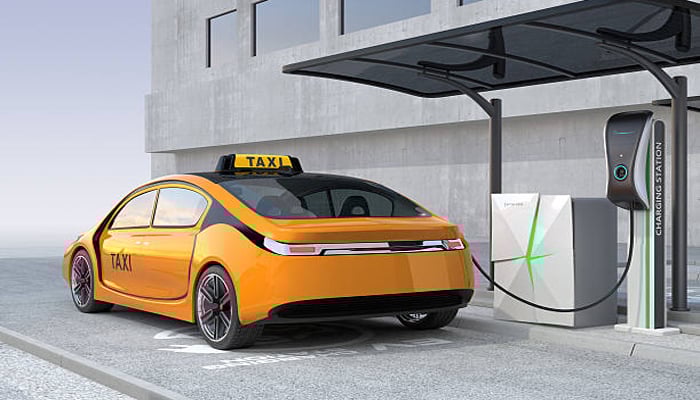 An undated image of EV taxi. — iStock