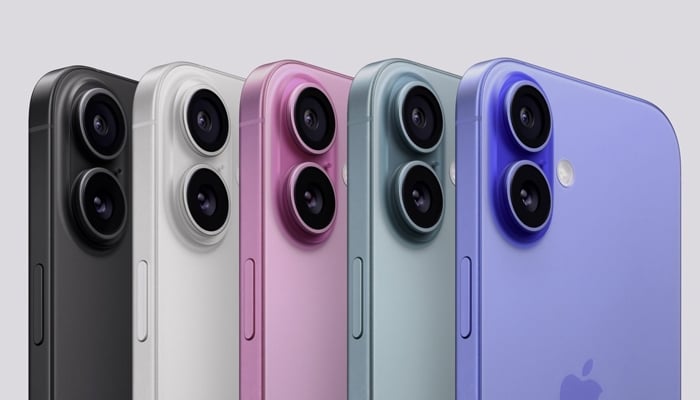 An undated image of iPhone 16 Plus. — Apple