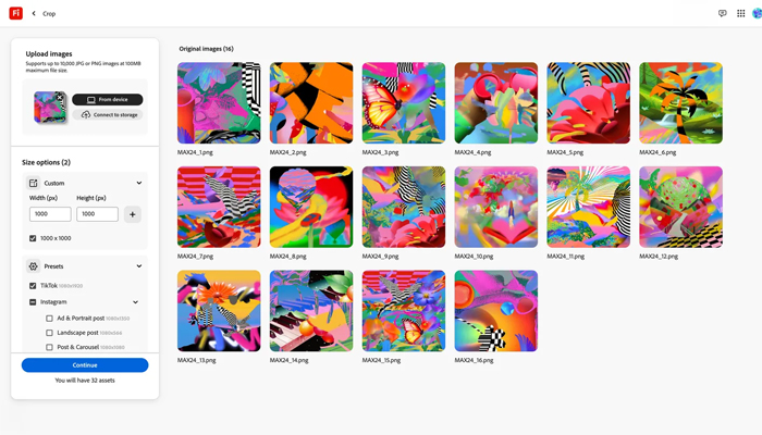 An undated image of Adobe Firefly Bulk Create . — Adobe