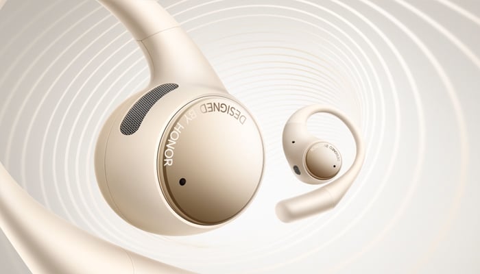 An undated image of Honor Earbuds Open. — Honor