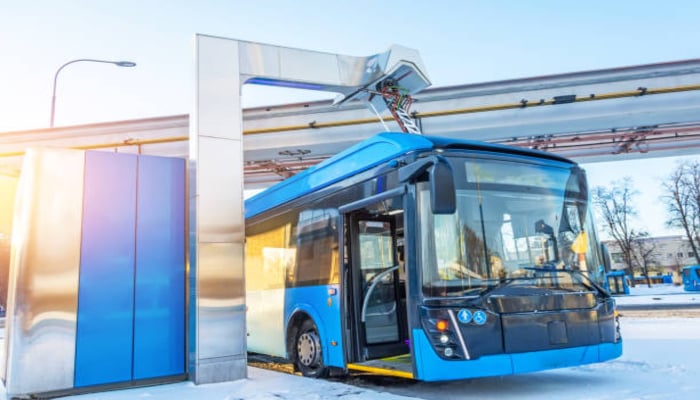 An undated image of an electric bus. — iStock