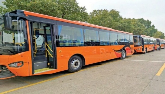 An undated image of feeder buses. — APP