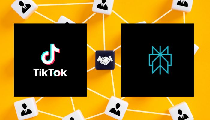 An undated image of TikTok (left) and Perplexity (right) logo. — TikTok/Perplexity/Canva