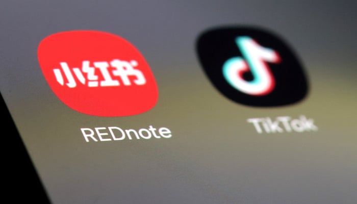 TikTok and RedNote apps are seen in this illustration taken January 15, 2025. — Reuters