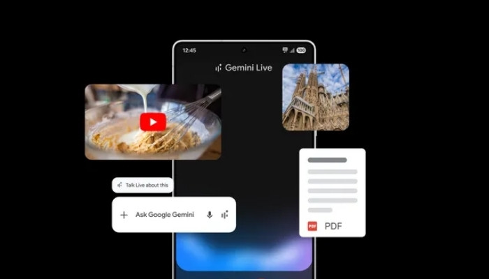 An image of Gemini Live features announced at Samsung Galaxy Unpacked 2025 event at San Jose, California on January 22, 2025. — Samsung
