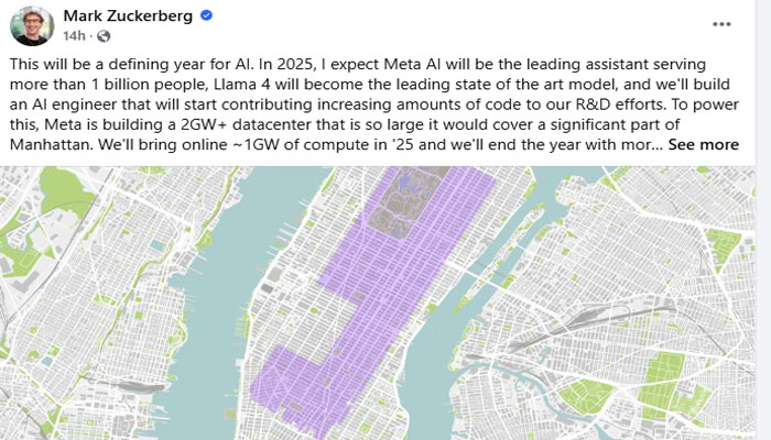 Meta to invest $60-$65 billion in AI infrastructure in 2025