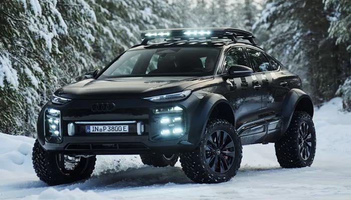 An undated image of Audi’s lifted Q6 E-Tron. — Audi