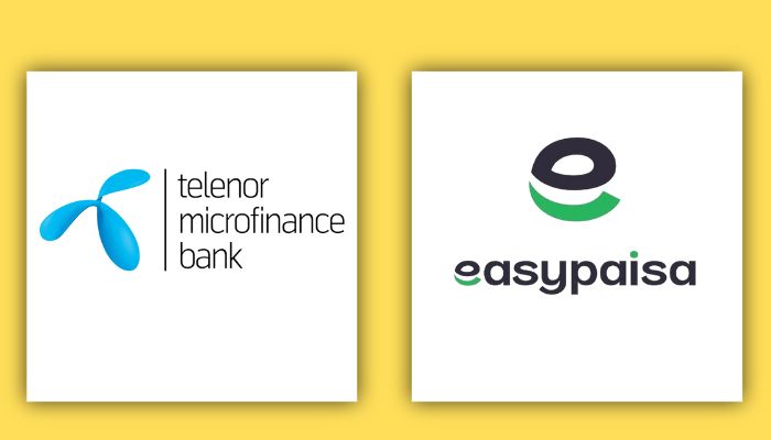 An undated image of Telenor microfinance bank and easypaisa logo. — Telenor/easypaisa/Canva