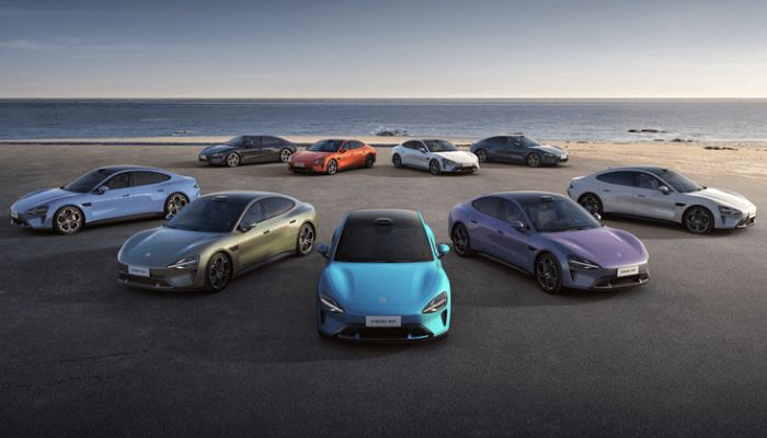 An undated image of Xiaomi electric cars. — Xiaomi