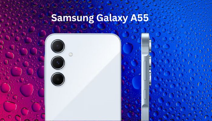 An undated image of Samsung Galaxy A55. — Samsung/Canva
