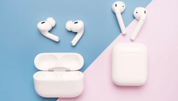 An undated image of AirPods. — Apple