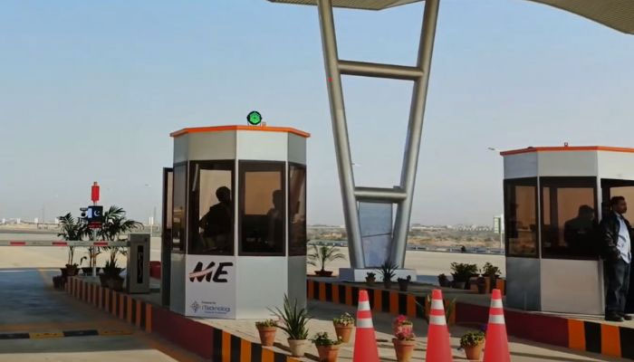 An undated image of Shara-e-Bhutto (Malir Expressway) toll booths. — Supplied