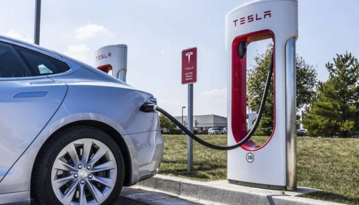 An undated image of Tesla Supercharger. — Depositphotos