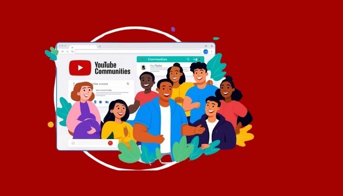 An illustration of YouTube Communities created with generative AI. — Canva