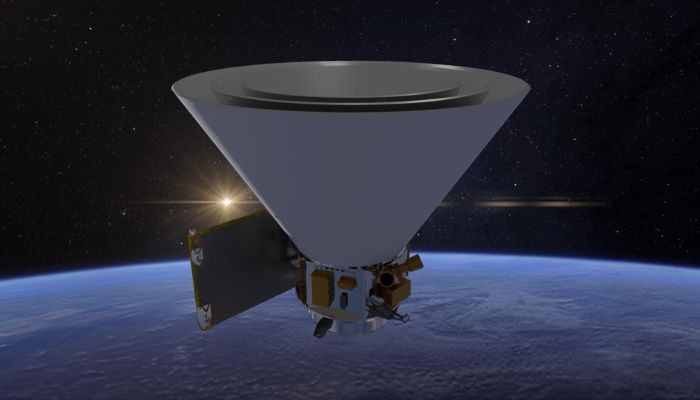 An undated image of SPHEREx in Orbit. — NASA