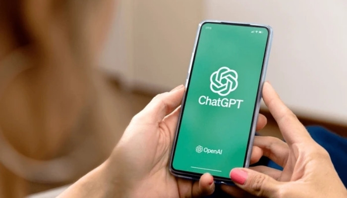 An undated image of ChatGPT logo displayed on a smartphone. — Shutterstock